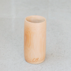Bamboo cup, medium size, eco-friendly, sustainable wood, natural finish.